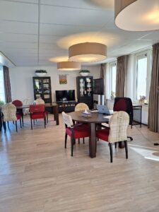 Tafels in een proteion locatie