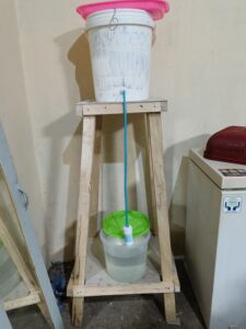 Het waterfilter in actie