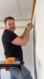 Cas aan het werk