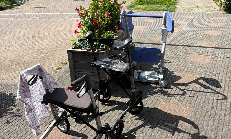 Rollators in de wasstraat