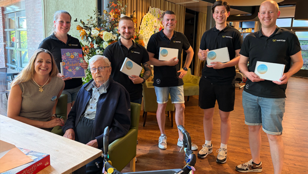 Wentzo collega's op bezoek bij Zorggroep Charim